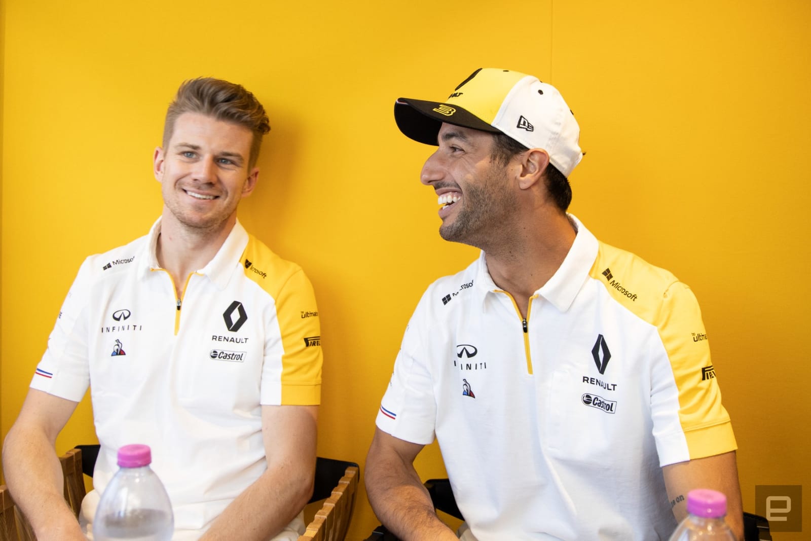 Renault F1 Hulkenberg and Ricciardo
