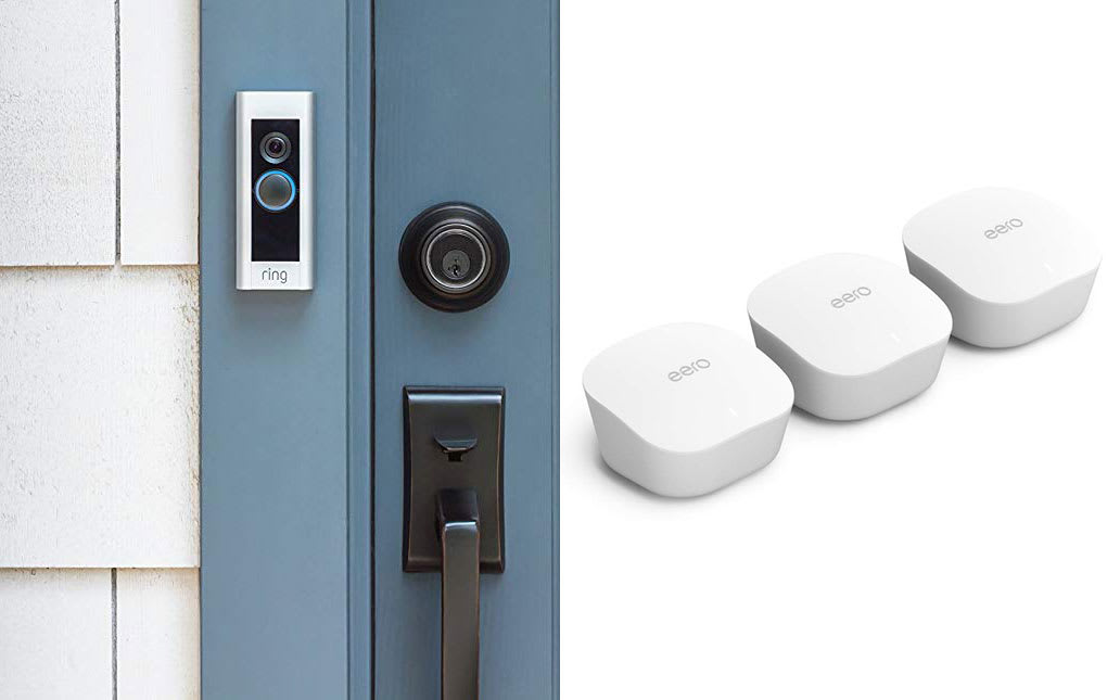 Ring Video Doorbell Pro and Eero mesh WiFi system