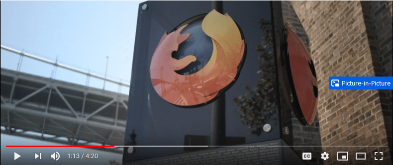 Firefox Gets Picture In Picture Video Playback On Windows Engadget