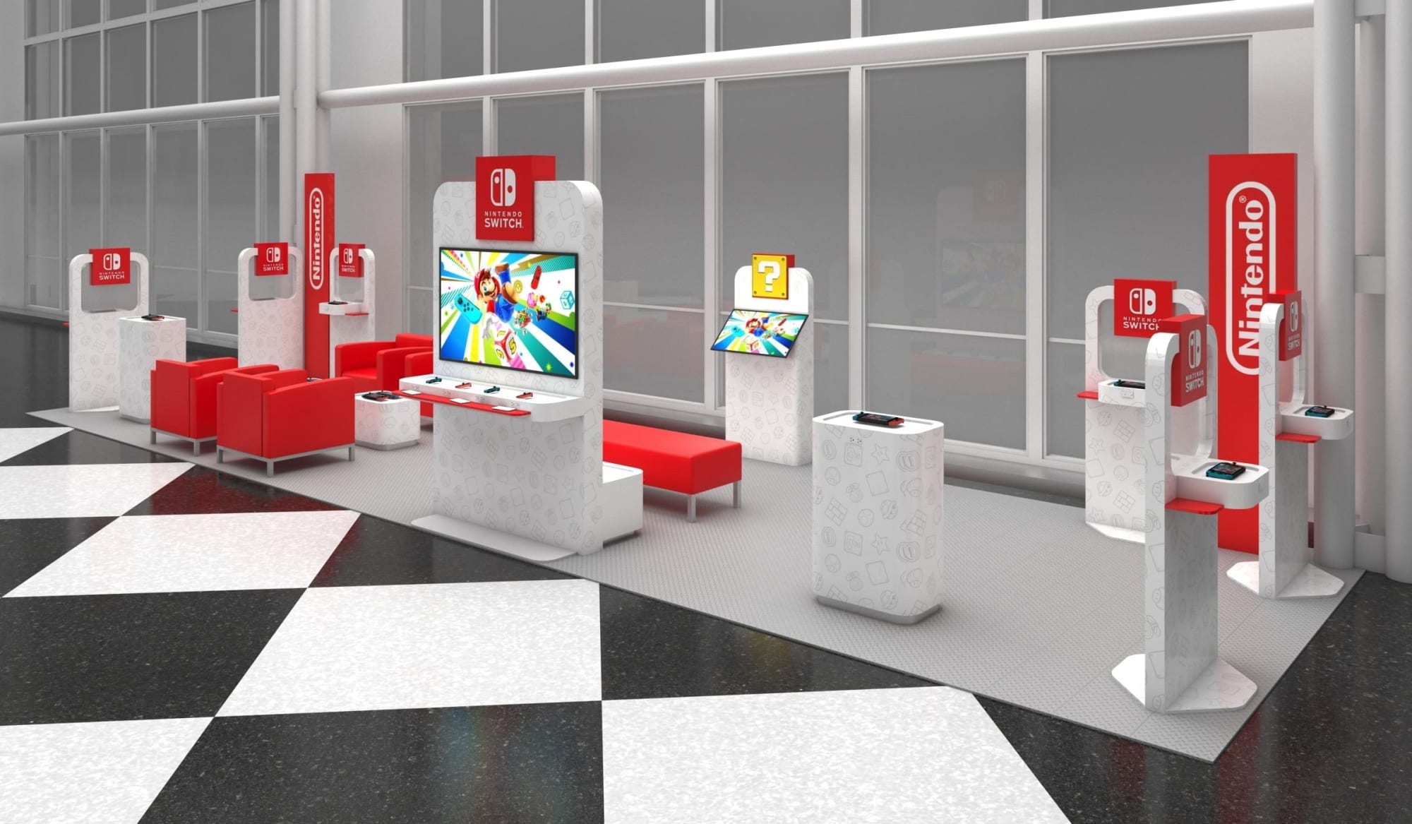 任天堂 米4空港にswitchで遊べるポップアップラウンジ開設 その場で本体 ゲーム購入も可能 Engadget 日本版