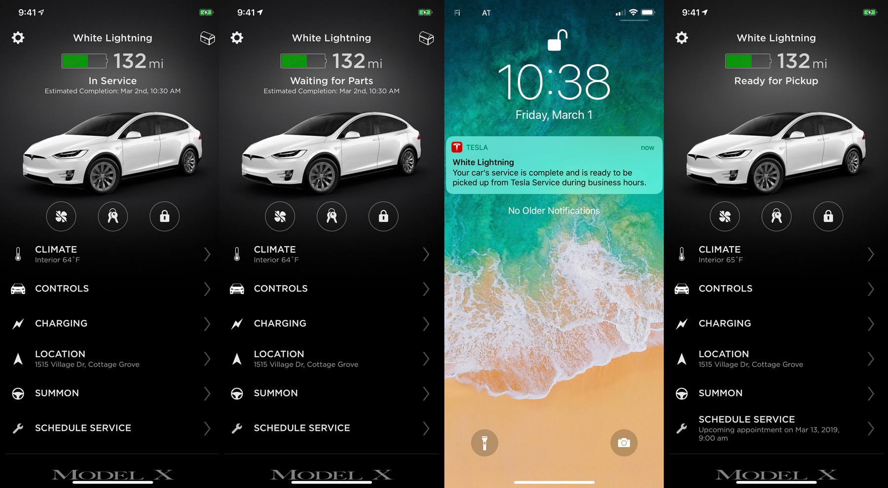 Tesla app ios