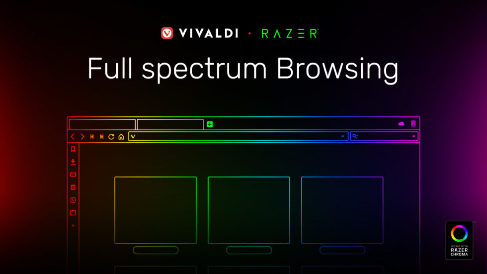 Vivaldiブラウザーがrazer Chromaと連携 ウェブサイト色をled発光色に