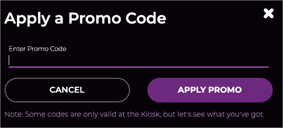 Image of Apply a Promo Code.
