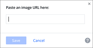 Image of the paste image URL field.