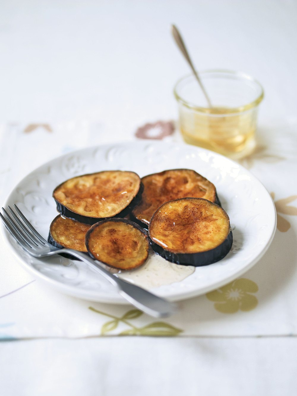 Crispy Aubergine with Honey recipe